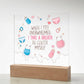 New Mom Square Acrylic Plaque for Postpartum Self-Care | Empowering Messages for New Moms | Perfect Gift for Mama to Be, First Time Mom, Mother's Day, and Christmas