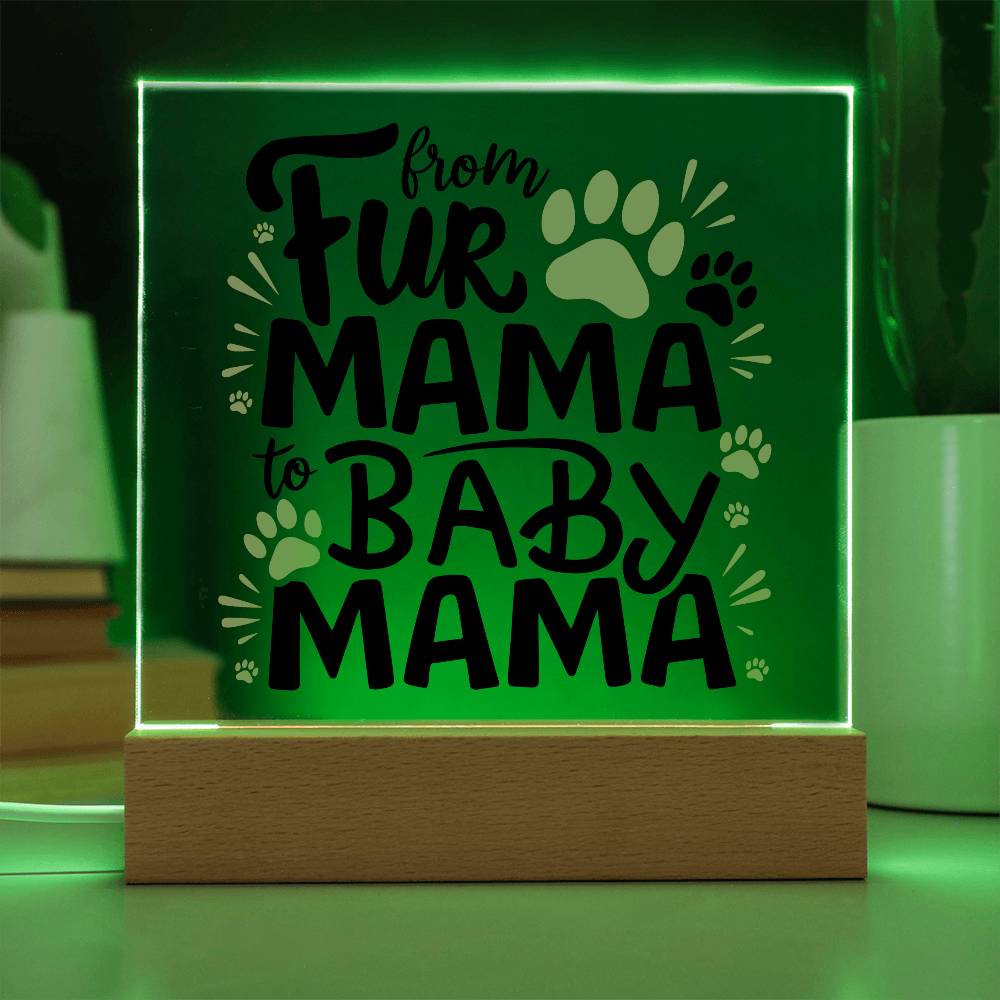 Gift For Mom, Mother's Day Gifts, Gift For New Mothers, Memorial Gift Gifts for Pregnant Women - Acrylic Light Square Plaque