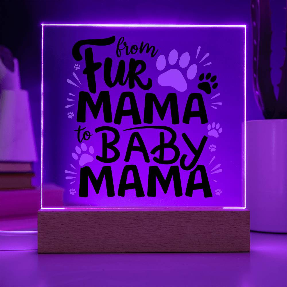 Gift For Mom, Mother's Day Gifts, Gift For New Mothers, Memorial Gift Gifts for Pregnant Women - Acrylic Light Square Plaque