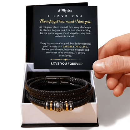 To My Son Bracelet - Love You Forever Bracelets Gift for You