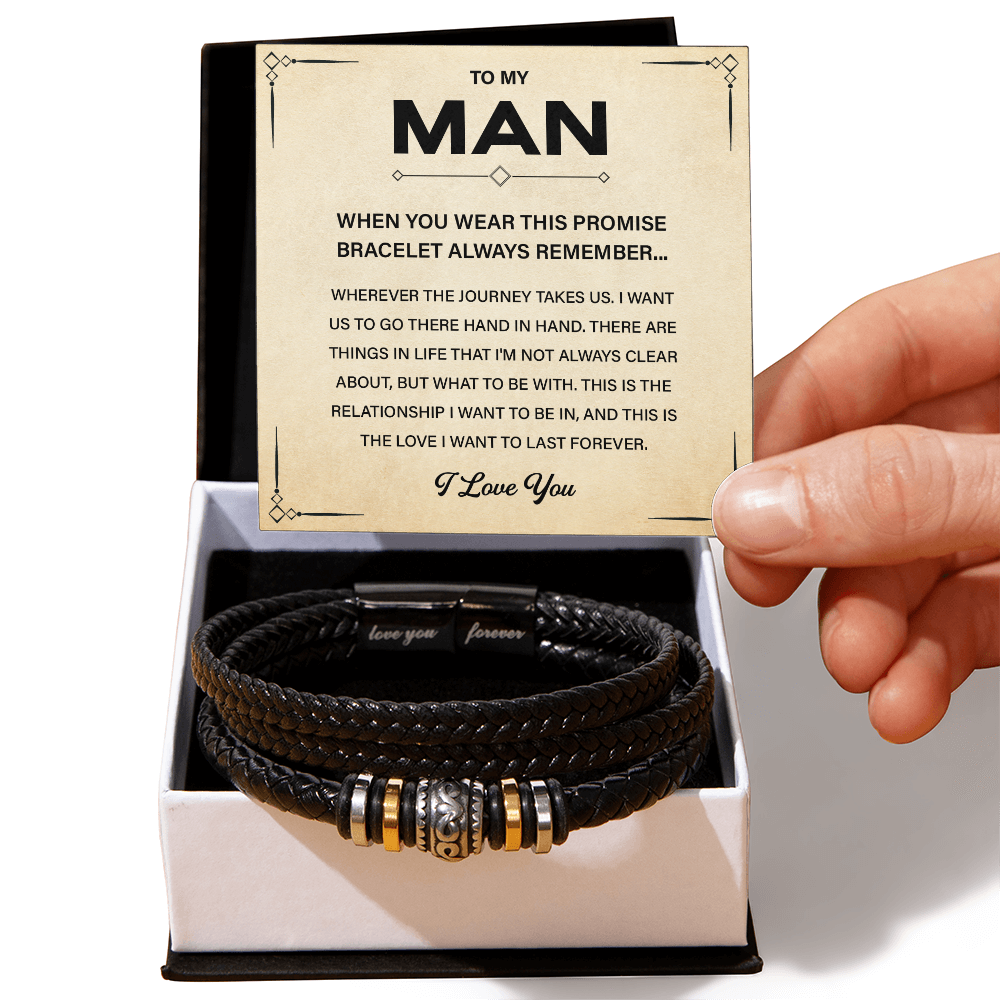 To My Man Boyfriend Husband Son Bracelet Gifts