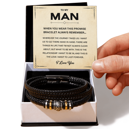 To My Man Boyfriend Husband Son Bracelet Gifts