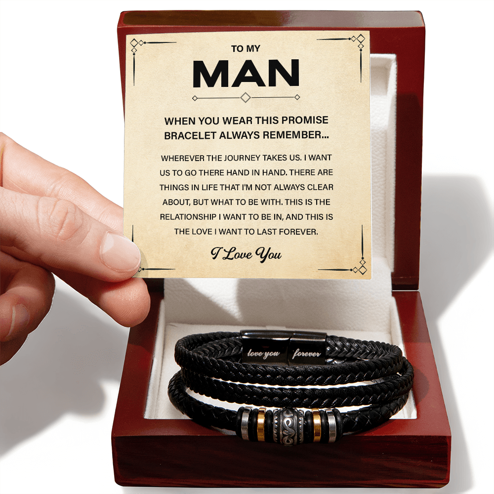 To My Man Boyfriend Husband Son Bracelet Gifts