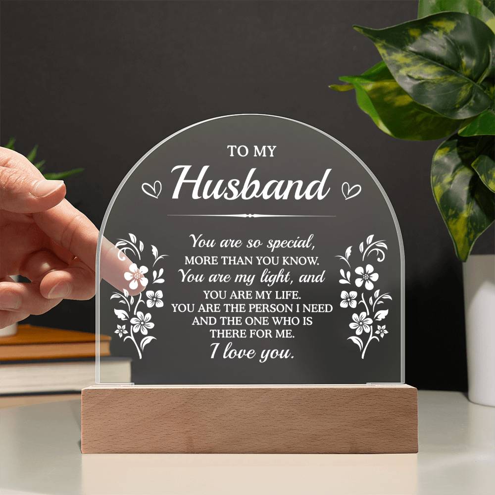 Acrylic Plaque Gifts For Husband, To My Husband Gifts From Wife