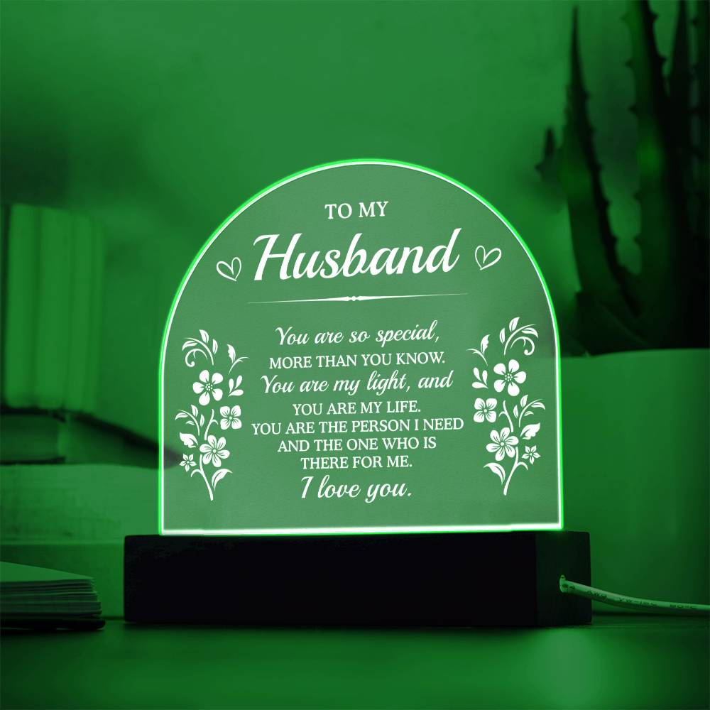 Acrylic Plaque Gifts For Husband, To My Husband Gifts From Wife