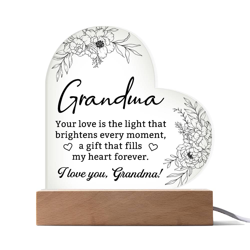 Personalized Night Light - Mothers Day Gift - Grandma Gifts - Grandma Mothers Day - Gift for Grandma - Gift For Nana - Grandma Birthday Gift