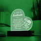 To My Soulmate You Are Special Acrylic Heart Plaque Wooden Base