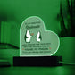 To My Soulmate You are My Penguin Acrylic Heart Plaque For Valentines Day/Anniversary Birthday Gift