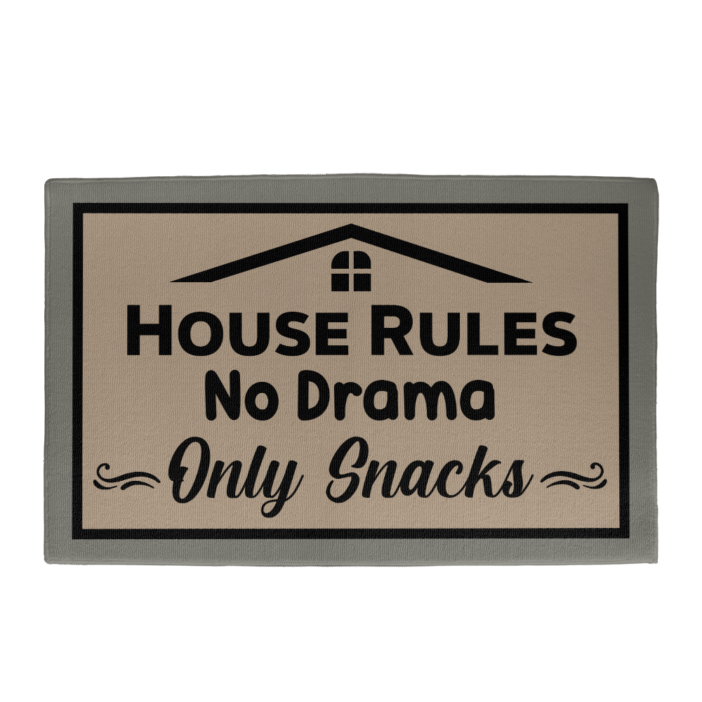 Funny House Rules Doormat 