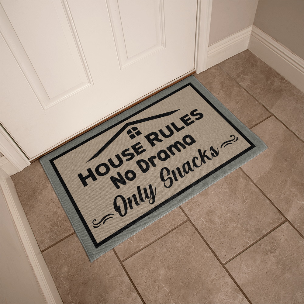 Funny House Rules Doormat 