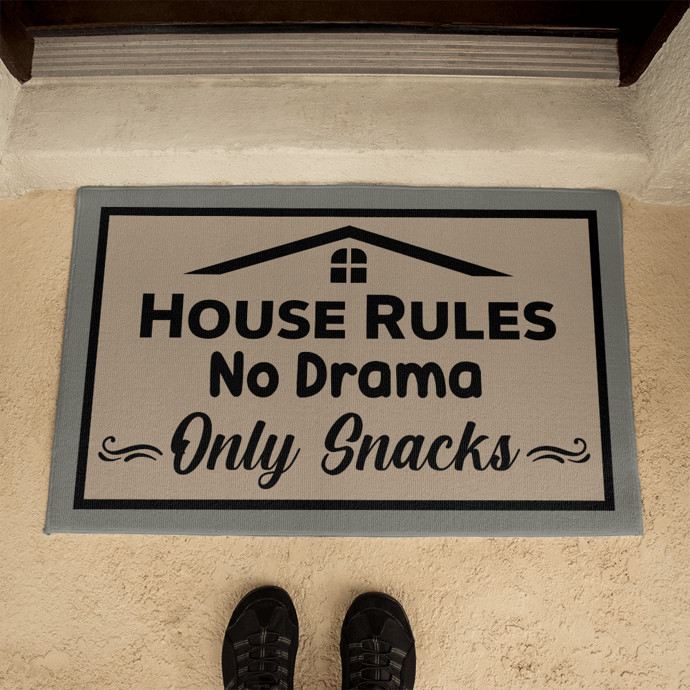 Funny House Rules Doormat 