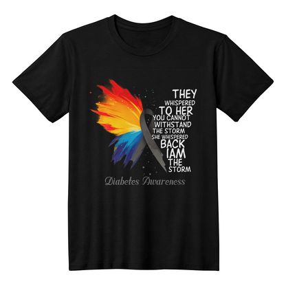 Diabetes Awarness She Whispered Back Tees