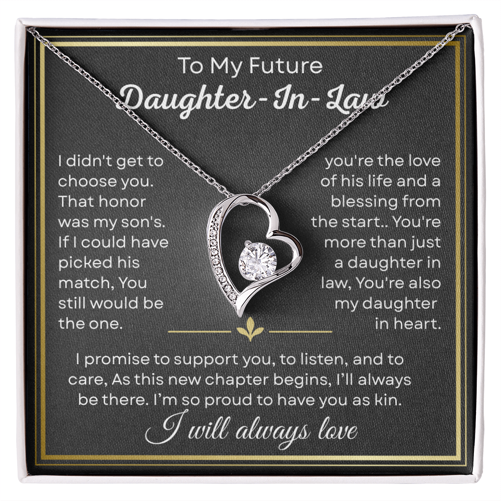 Future Daughter in Law Gifts, Wedding Present From Mother in Law to Bride or Son's Fiancee