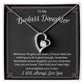To My Badass Daughter - I Will Always Love You - Forever Love Necklace