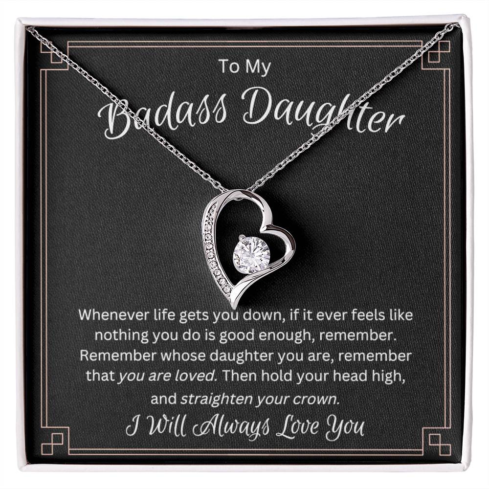 Daughter Necklace as Gifts for Daughter from Mom or Dad, Mother Daughter Necklace as Birthday Gift for Daughter, to My Daughter Necklace as Daughter Father Gifts from Dad,Mom