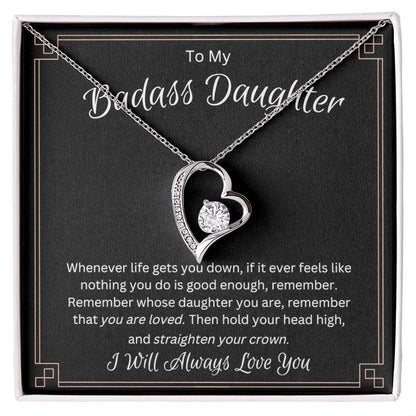 Daughter Necklace as Gifts for Daughter from Mom or Dad, Mother Daughter Necklace as Birthday Gift for Daughter, to My Daughter Necklace as Daughter Father Gifts from Dad,Mom