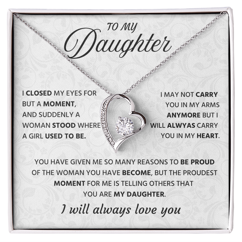 To My Wonderful Daughter Necklace Gift From Grandpa, It's a Special Bound