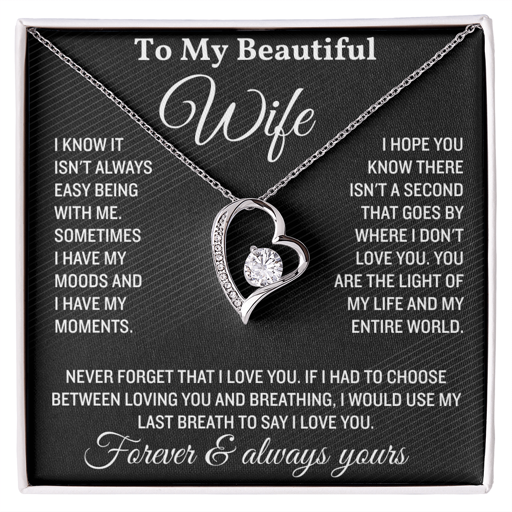 To My Wife Necklace Soulmate Necklace for Women, Valentine's Gifts