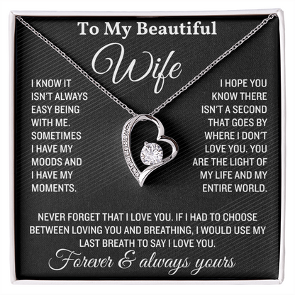 To My Wife Necklace Soulmate Necklace for Women, Valentine's Gifts