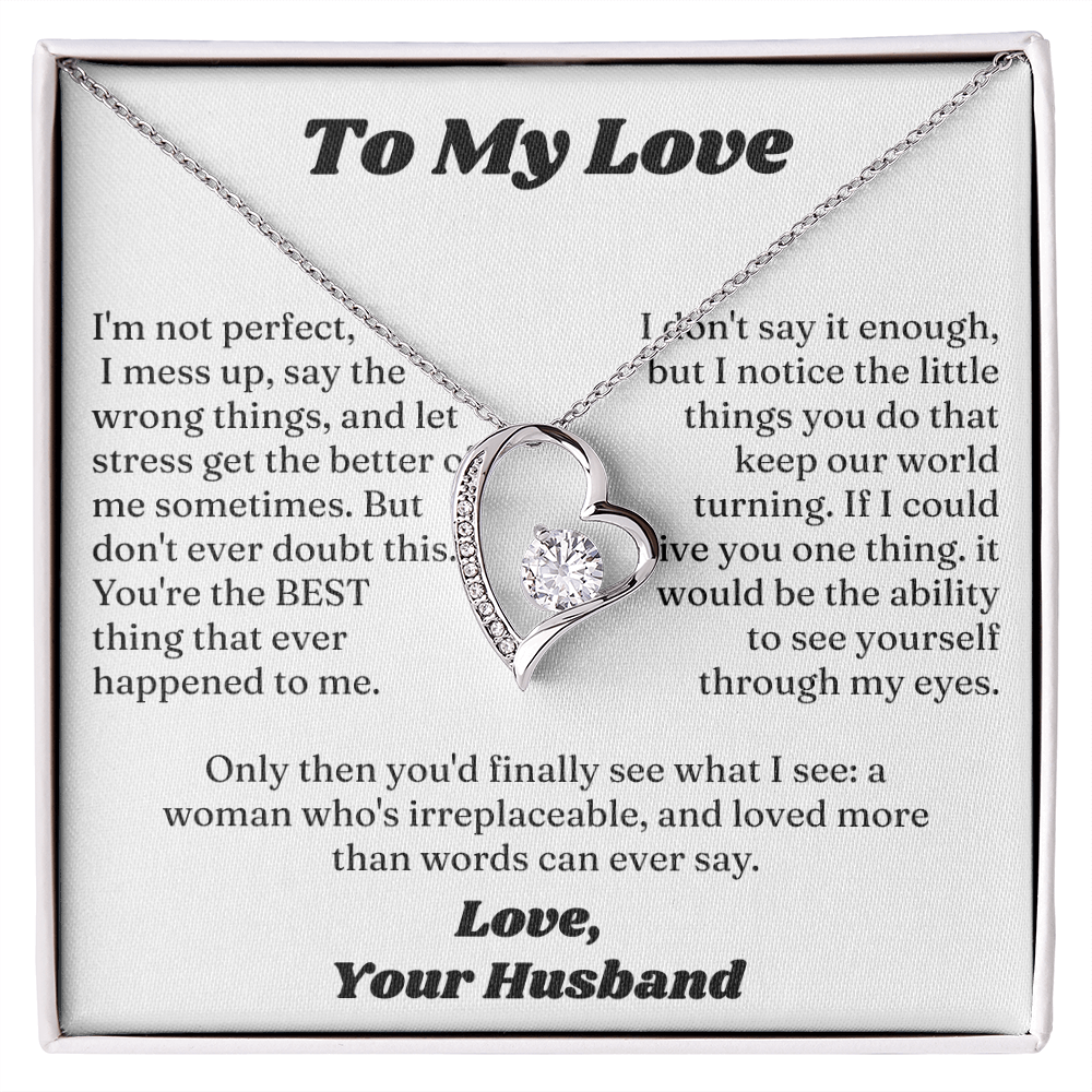 Forever Love Necklace Form Lover Husband for My Sweet Heart