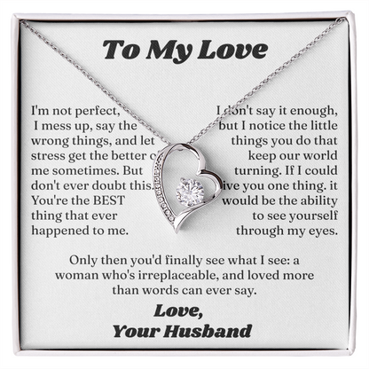 Forever Love Necklace Form Lover Husband for My Sweet Heart