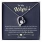 To My Wife Necklace – Romantic Soulmate Gift for Mother's Day or Birthday – Forever Love Necklace from Husband - Custom Message Card
