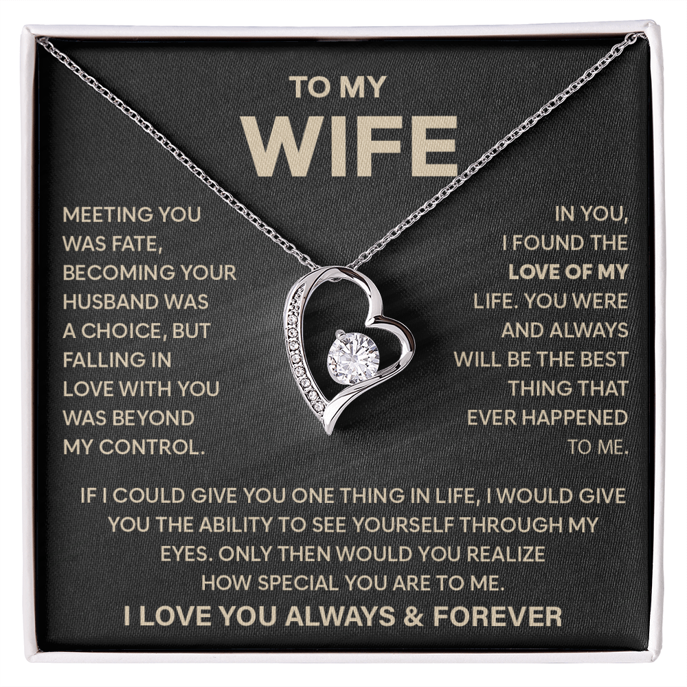 To My Wife - I Am Grateful for You Every Single Day - Necklace