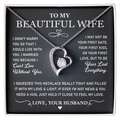 To My Wife Necklace from Husband – Romantic Jewelry for Her