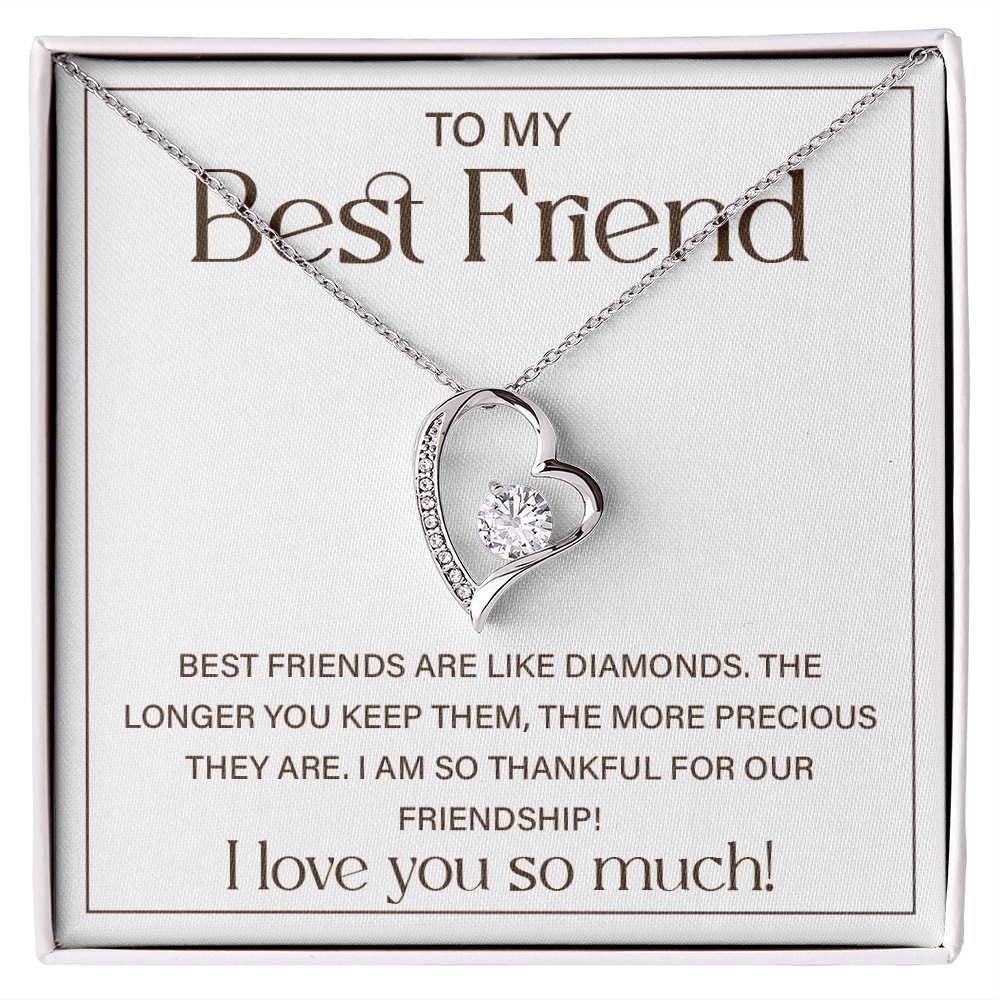 Best Friend Birthday Gifts for Women - Forever Love Necklace With Gift Box