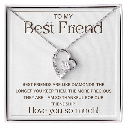 Best Friend Birthday Gifts for Women - Forever Love Necklace With Gift Box