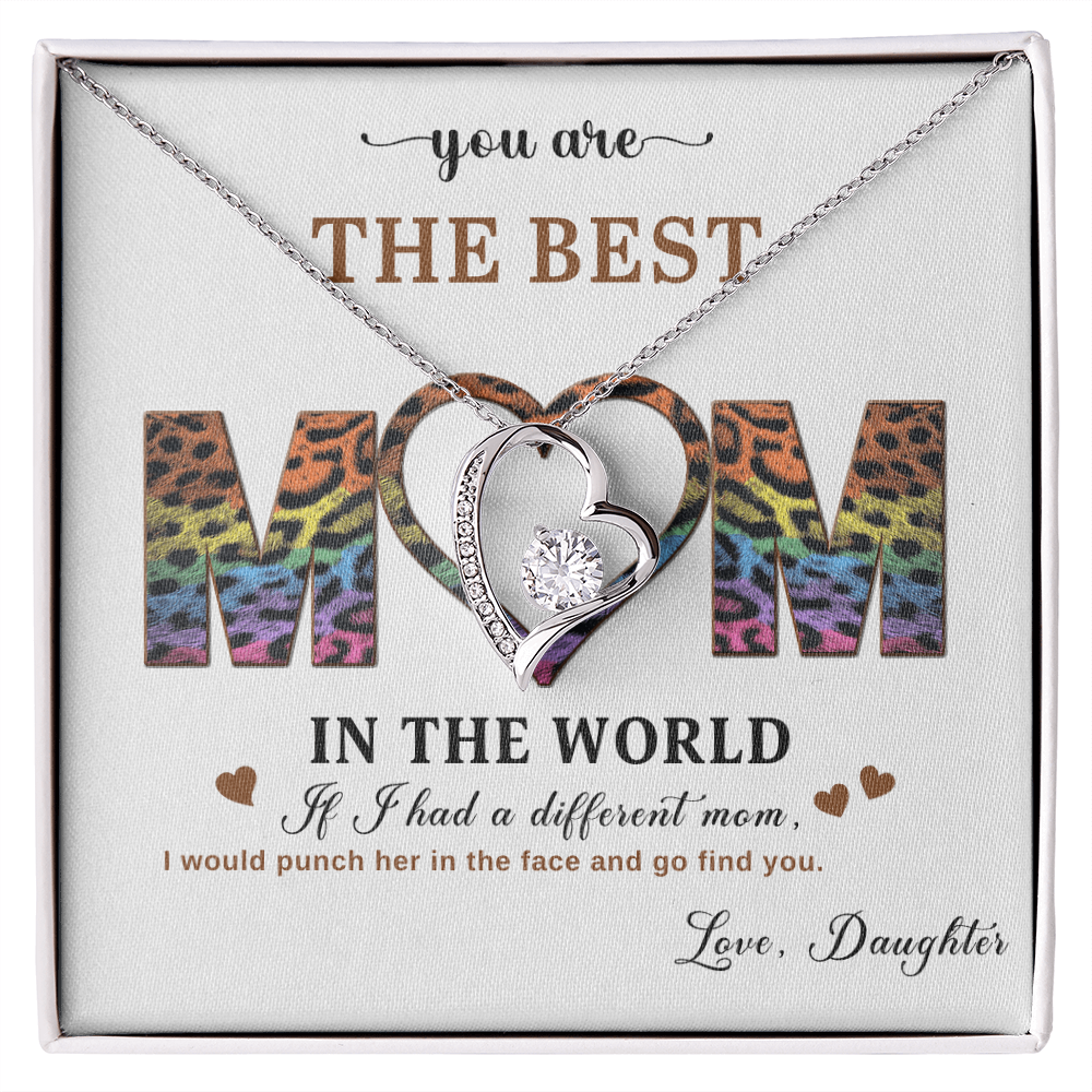 To My Best Mom - I Love You Mom - Forever Love Necklace