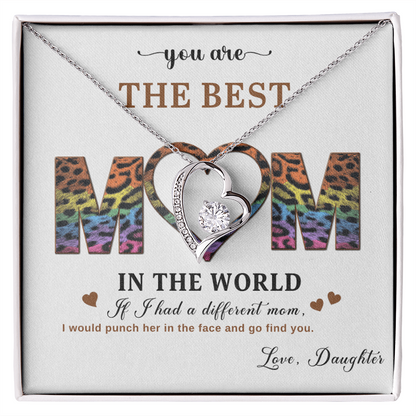 To My Best Mom - I Love You Mom - Forever Love Necklace