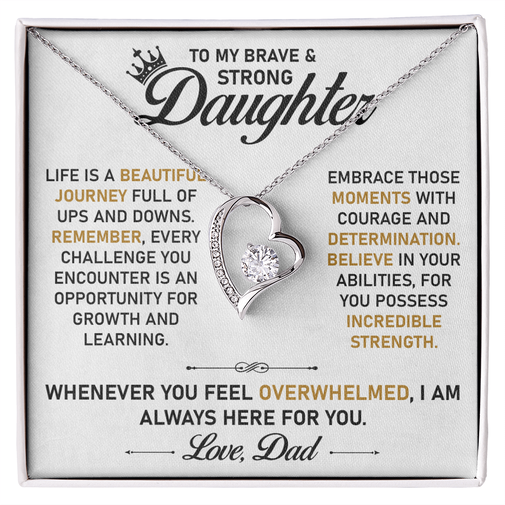 To My Daughter Necklace – Sentimental Jewelry from Dad, A Symbol of Endless Love