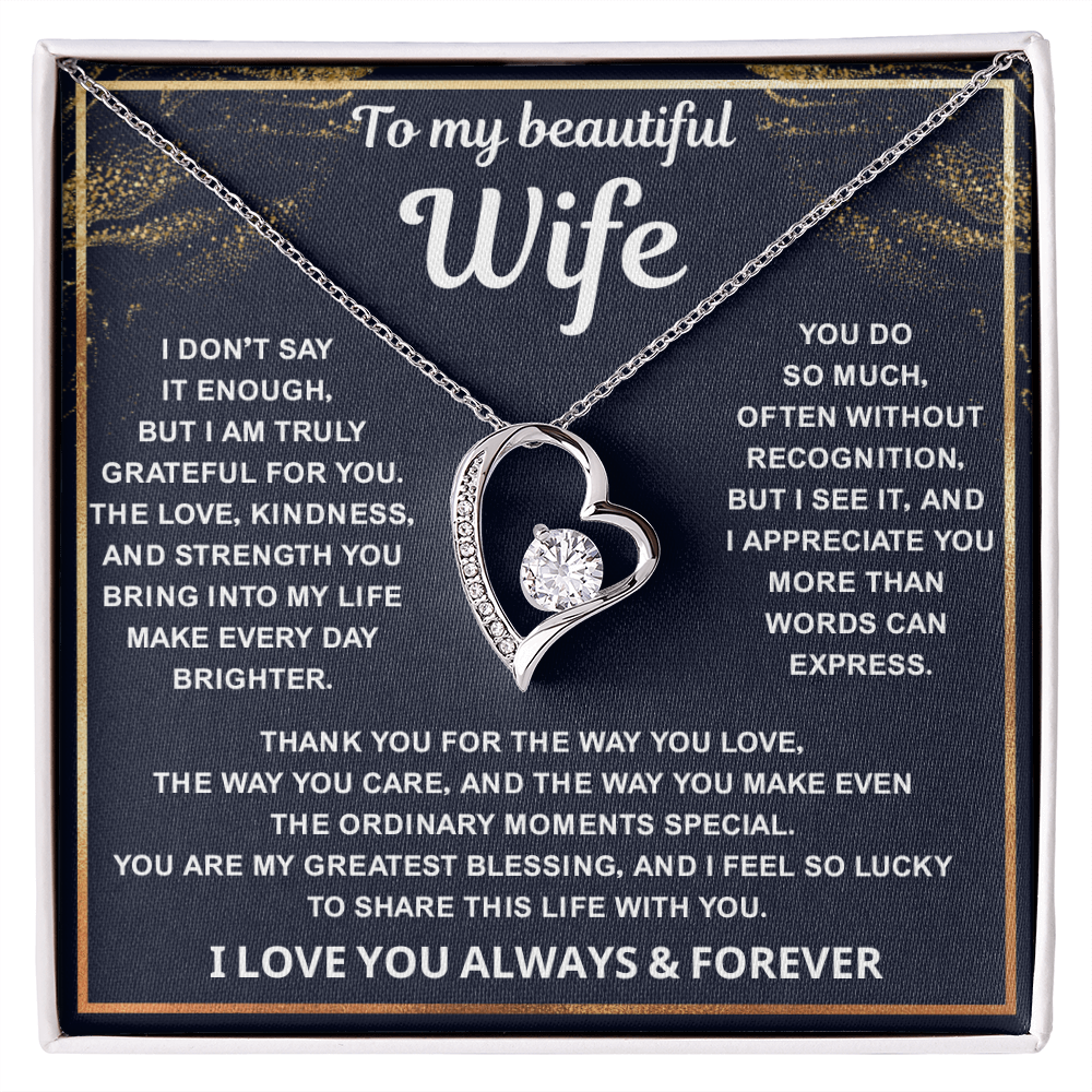 To My Amazing Wife – Every Beat of My Heart Whisper Your Name - Jewelry for Her