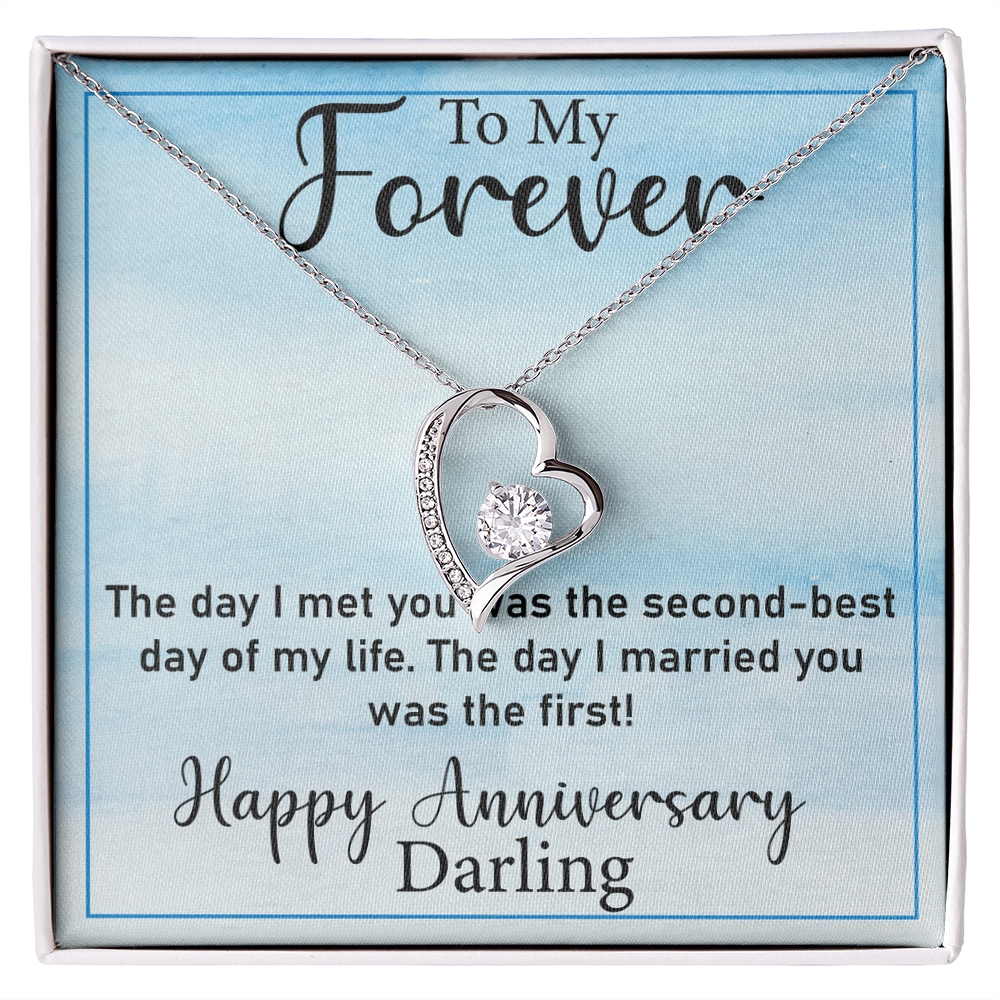 Thoughtful Gift for Wife – Forever Love Necklace, A Unique Jewelry Keepsake from Husband
