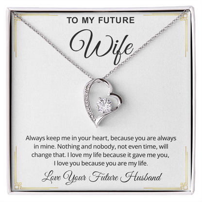 To My Future Wife Necklace, Romantic Jewelry Valentine's Day Gift for Her