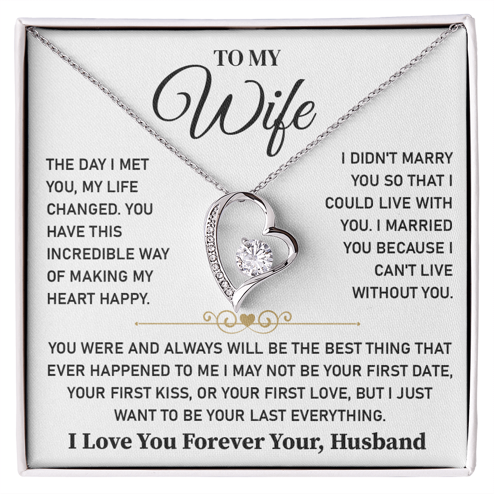 To My Wife - Thank You for Being My Forever and My Peace - Gift for Her