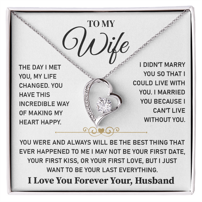 To My Wife - Thank You for Being My Forever and My Peace - Gift for Her