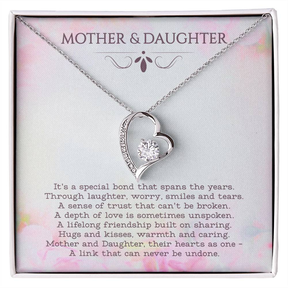 To My Daughter Necklace From Mom With Heartfelt Message & Elegant Box, Mother Daughter Necklace, Mother To Daughter Gifts From Mom, Birthday Gifts For Daughters Adult, Daughter Jewelry From Mom