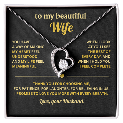 To My Wife - Falling in Love With You Was Beyond My Control - Necklace