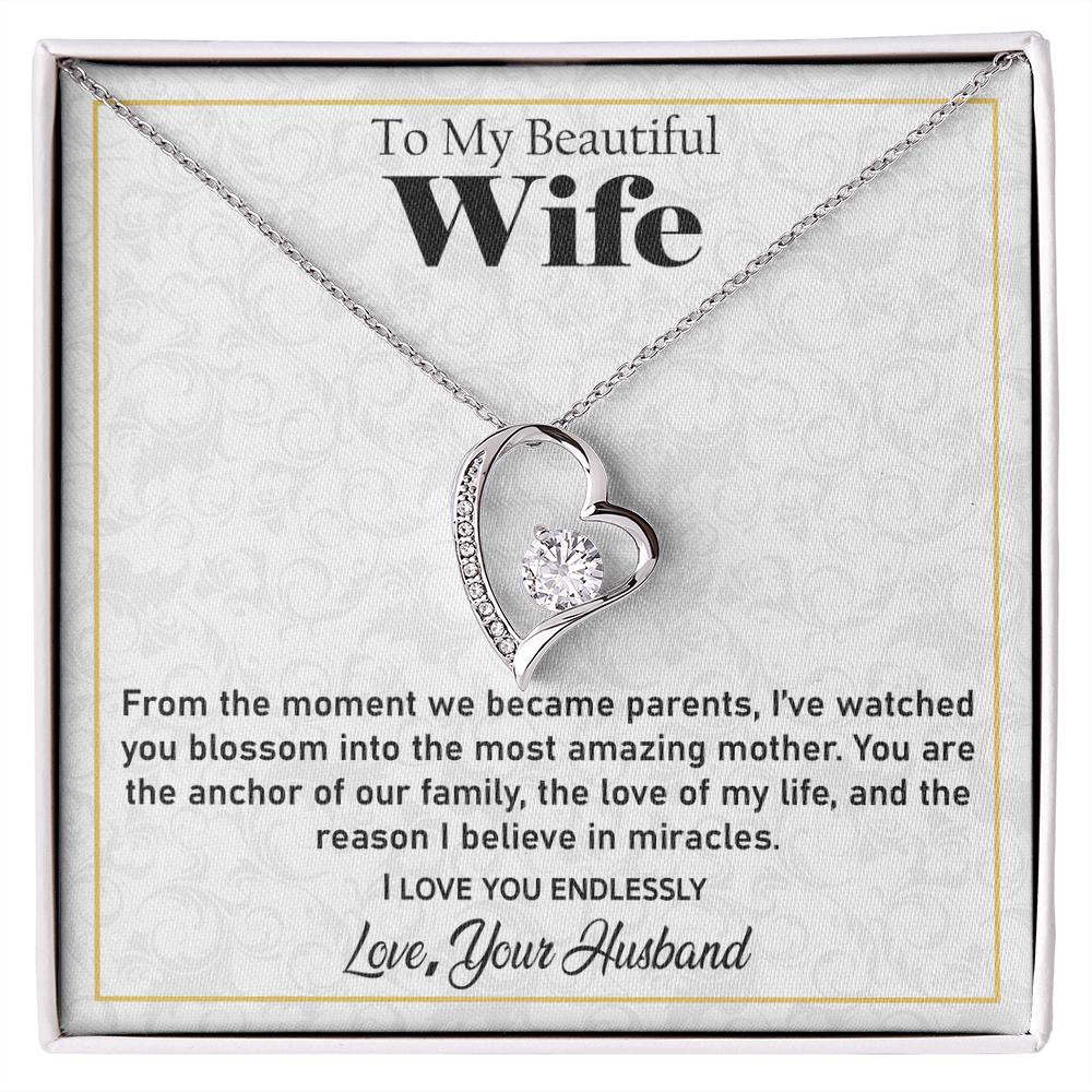 Forever Love Necklace for Wife – A Meaningful Jewelry Keepsake Honoring Her Strength and Love as a Mother