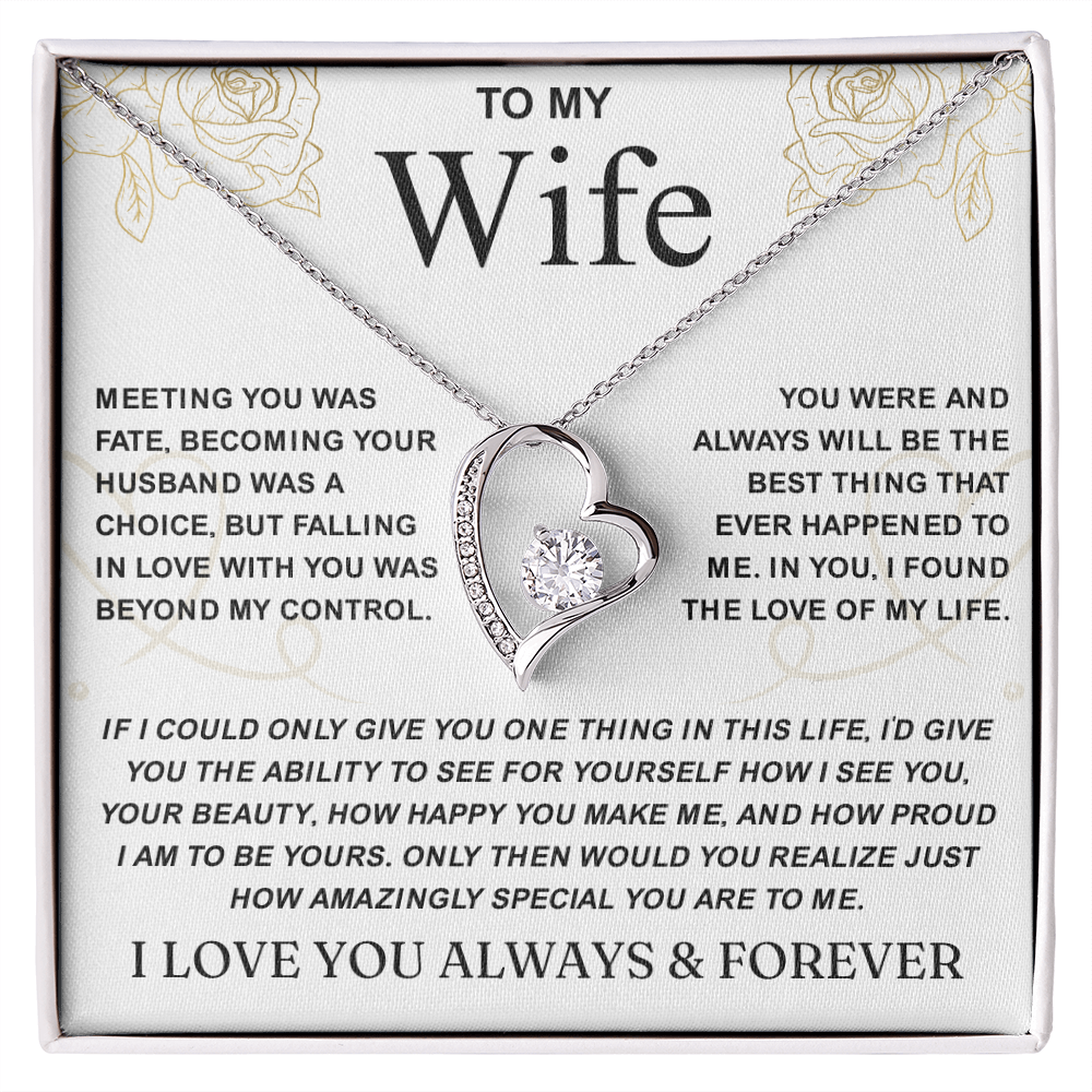 To My Wife Necklace, Soulmate Necklace for Women, Valentine Gifts