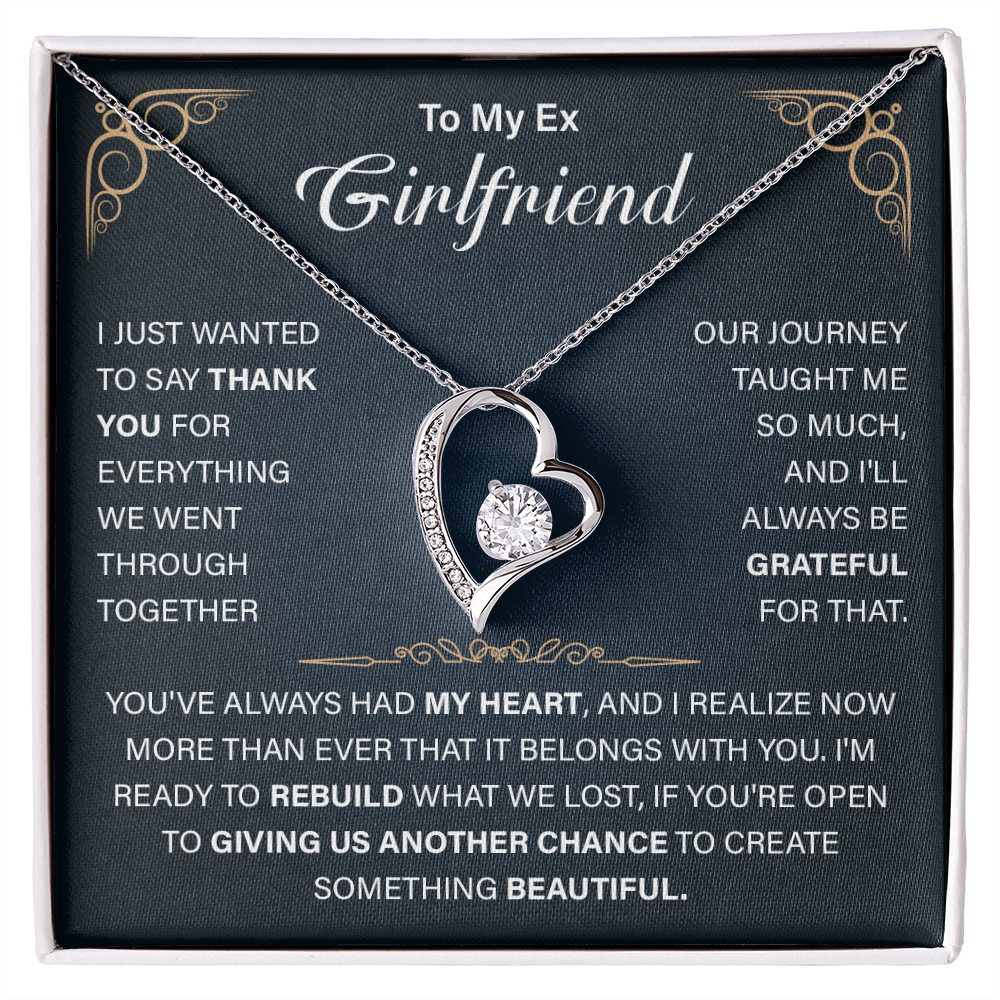 To My Ex-Girlfriend Necklace - Funny Gift for Ex-Wife - Jewelry for Ex for Birthday