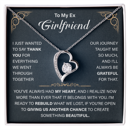 To My Ex-Girlfriend Necklace - Funny Gift for Ex-Wife - Jewelry for Ex for Birthday