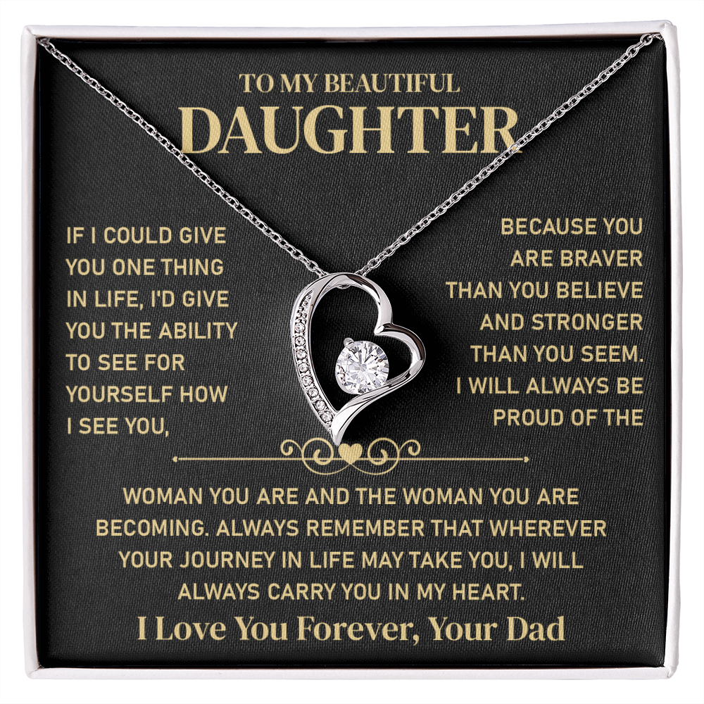 To My Beautiful Daughter - Jewelry Gift From Her Parents With Gift Box