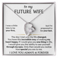 To My Future Wife - I'll Love You Endlessly - Forever Love Necklace