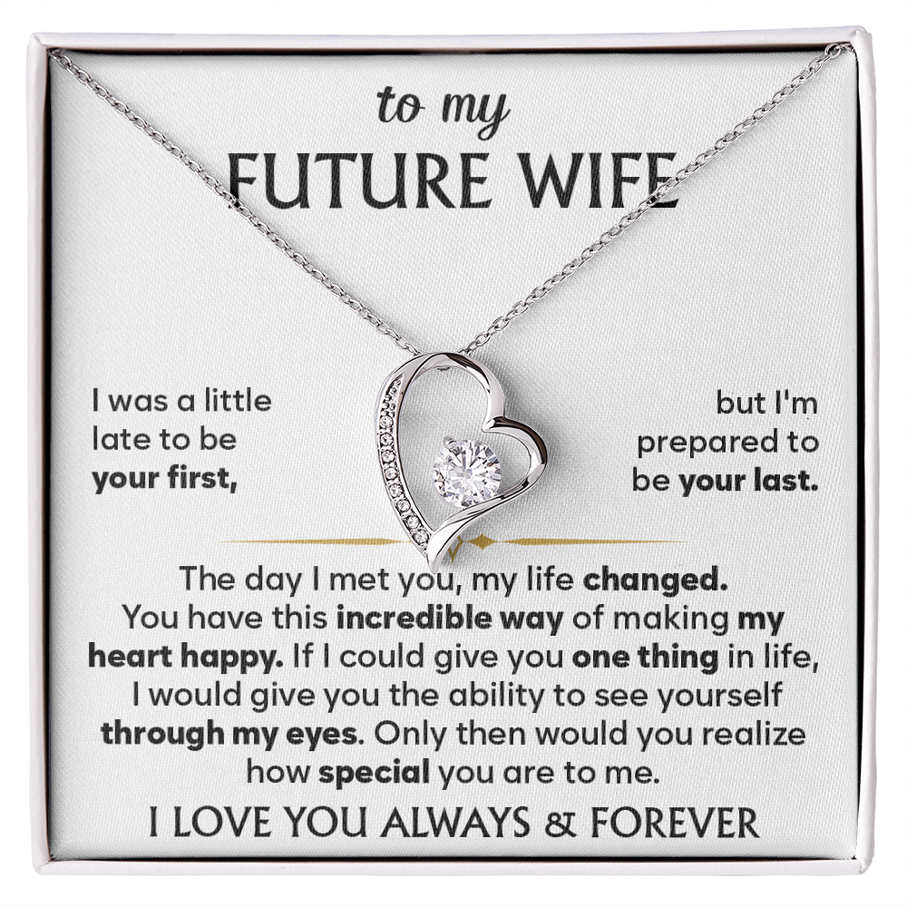 To My Future Wife - I'll Love You Endlessly - Forever Love Necklace