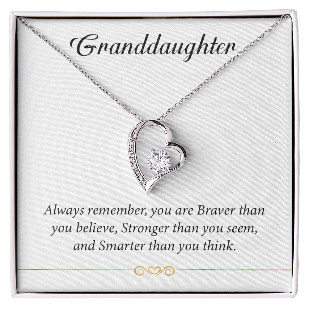 Make Her Day Special With This To My Granddaughter Necklace