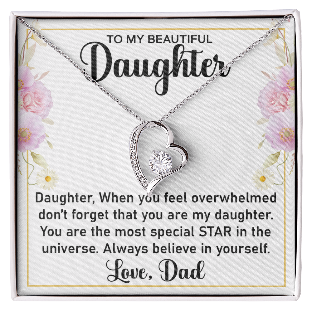 Forever Love Necklace – Timeless Jewelry for Daughter, A Heartfelt Gift from Mom