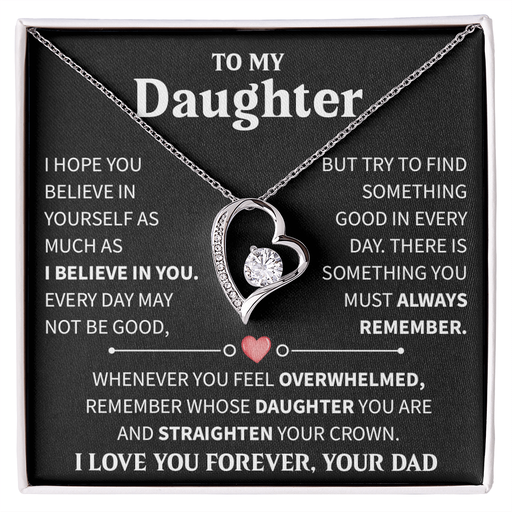 To My Daughter - You Are the Best Part of My Life Story - Forever Love Necklace